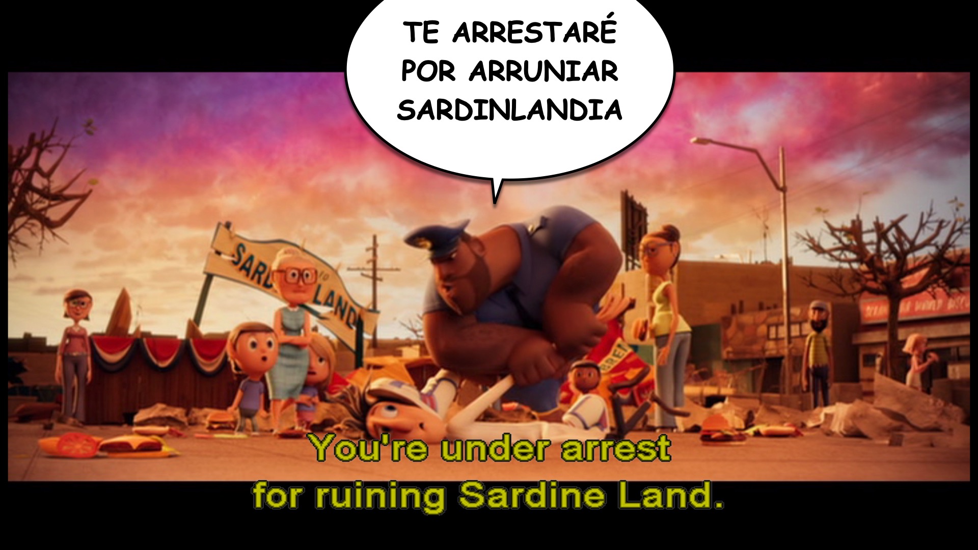 Cloudy with a Chance of Meatballs spanish-ace.com Learn Spanish.018