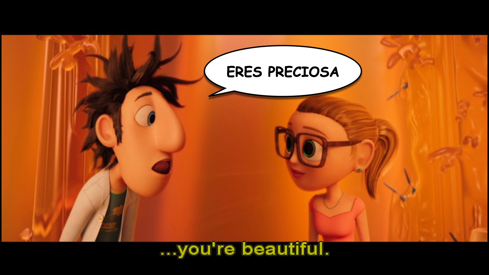 Cloudy with a Chance of Meatballs spanish-ace.com Learn Spanish.031