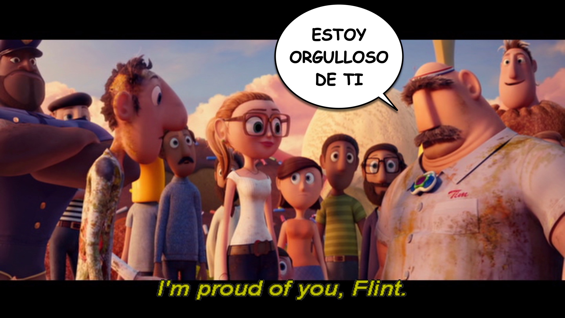 Cloudy with a Chance of Meatballs spanish-ace.com Learn Spanish.047